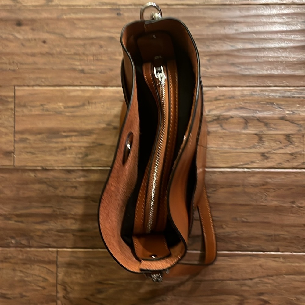 HESHE Brown Shoulder Purse - Picture 3 of 11